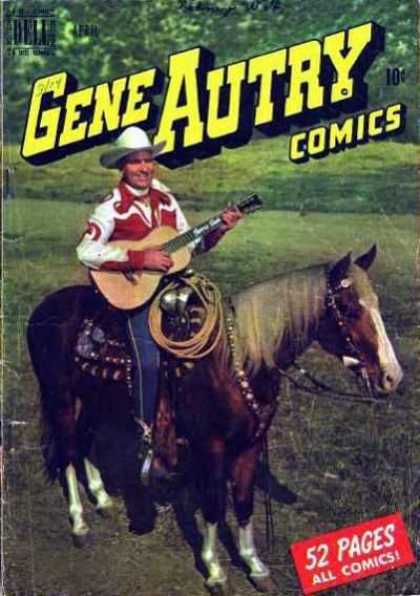 Gene Autry Comics 38 - Cowyboy - Country Music - Ten Cents - Lasso - Old