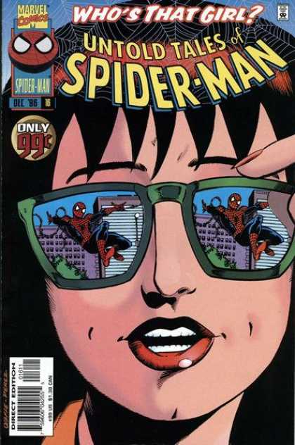 Untold Tales of Spider-Man 16 - Sunglasses - Girl - Reflection - Buildiings - That - George Perez