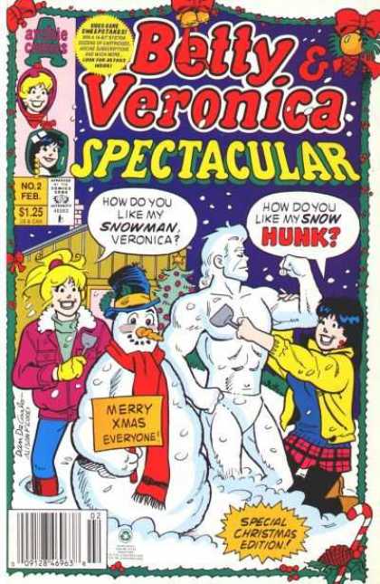 Betty and Veronica Spectacular 2 - Snowman - Ice Sculpture - Hunk - Sweepstakes - Snow