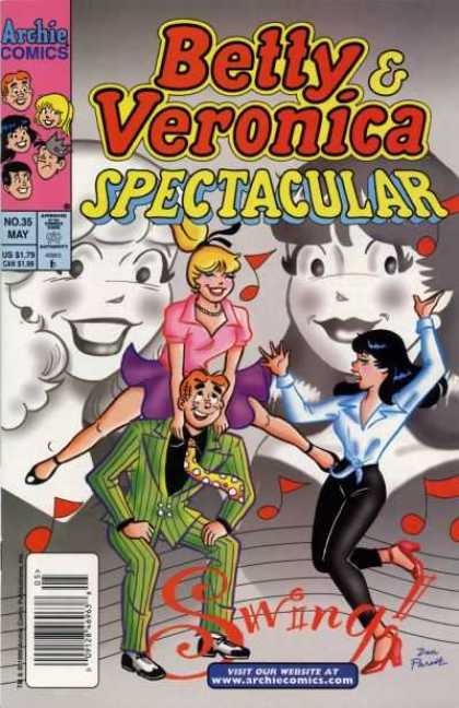 Betty and Veronica Spectacular 35 - Archie - Jughead - Reggie - Swing - Music Notes
