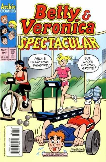 Betty and Veronica Spectacular 41 - Archie Comics - No41 May - Lifting Weights - Lifting Archie - Direct Sales