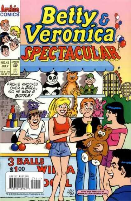 Betty and Veronica Spectacular 42 - Archie - Amusement Park - Prize - Game - Teddy Bear