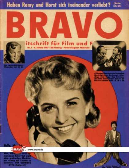 Bravo - 01/57, 01.01.1957 - Germaine Damar - Bill Haley - Sugar Ray Robinson - Little Ri