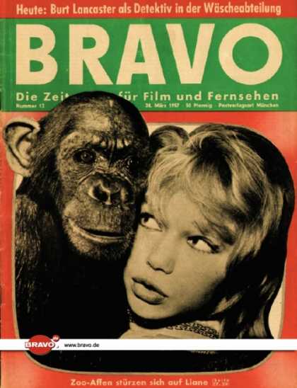 Bravo - 12/57, 22.03.1957 - Marion Michael (Liane, das Mï¿½dchen aus dem Urwald - Film)