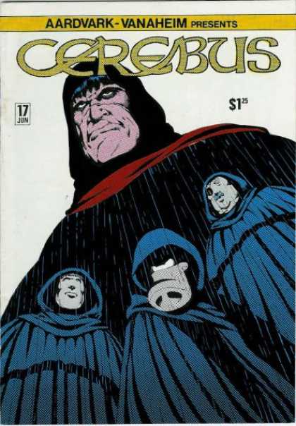 Cerebus 17 - June Issue - Men In Capes - Raining - 4 Angry Looking Men - Good Condition - Dave Sim