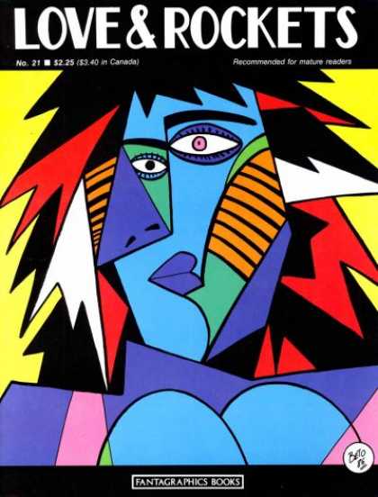 Love & Rockets 21 - Blue - Picasso - Blue Face - Strange Eyes