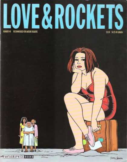 Love & Rockets 40 - Woman - Suitcase - Shoes - Redhead - Minidress