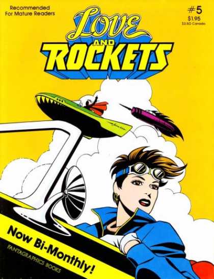 Love & Rockets 5 - Clouds - Mature Readers - Bi-monthly - Planes - Rockets