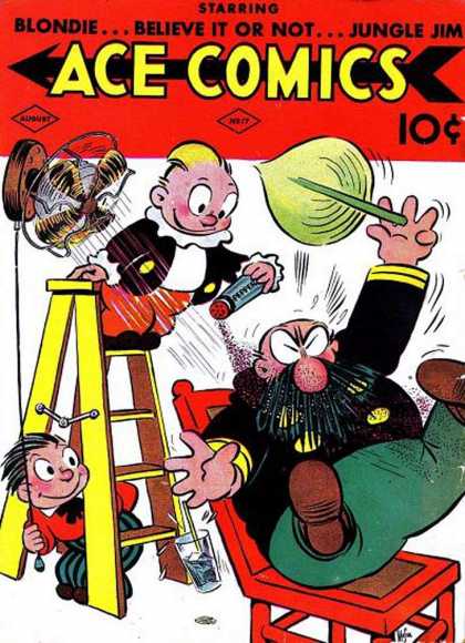 Ace Comics 17 - Fan - Ladder - Blondie - Jungle Jim - Pepper