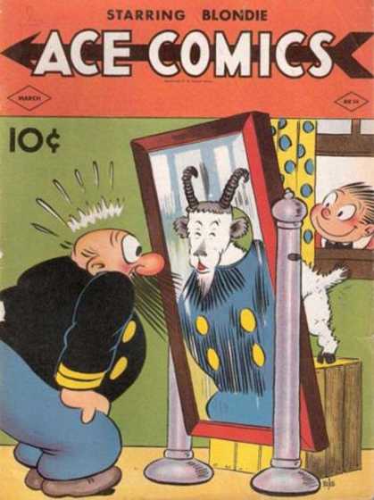 Ace Comics 36 - A False Transformation - Goat Trick - Mirror Shock - Thats Not Me - Old Man On Edge