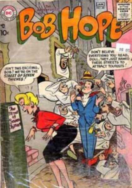 Adventures of Bob Hope 48 - Jan - White Robed Thieves - Street Of Seven Thieves - Blue Suit - Blond Girl