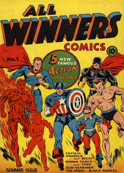 All Winners Comics 1 - Marvel - Marvel Comics - Winners Comics - Super Heroes - Bucky