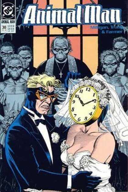 Animal Man 30 - Wedding - Clock - Monsters - Dc Comics - Priest - Brian Bolland
