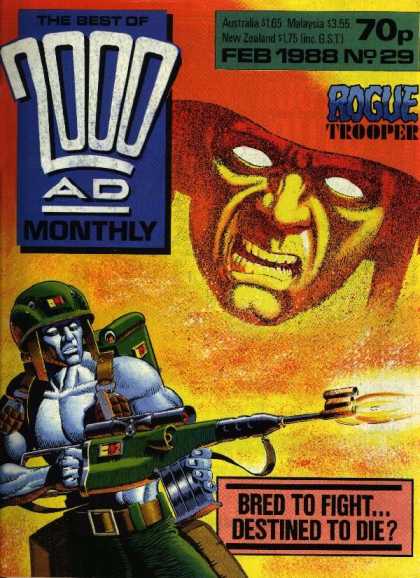 Best of 2000 AD 29 - Gun - Rogue Trooper - Helmet - Flame Thrower - Feb