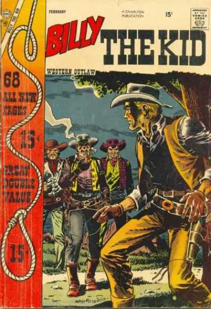 Billy the Kid 11 - Cow Boys - Smoking - Guns - Lassoo - Western