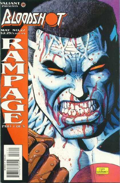 Bloodshot 27 - Teeth - Valiant - Rampage - May - Black Hair - Dick Giordano, Sean Chen