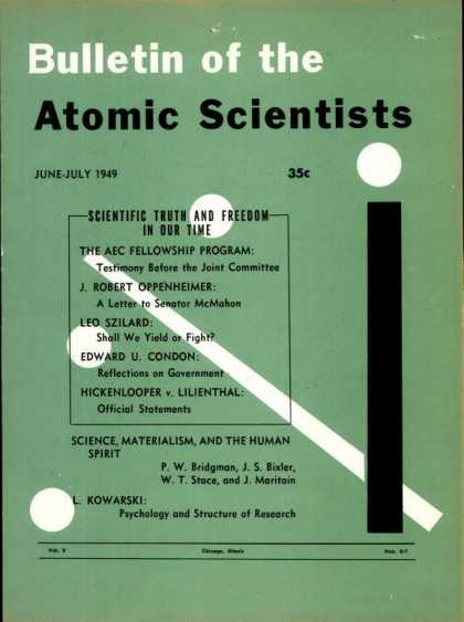 Bulletin of the Atomic Scientists - June 1949