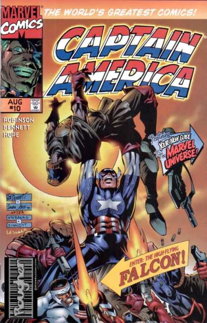 Captain America (1996) 10 - Marvel Comics - Your New Guide Marvel Universe - The Worlds Greatest Comics - Enter The Highflying Falcon - Robinson