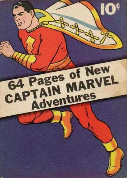 Captain Marvel Adventures 1 - Cape - Shoes - Red - Run - Muscle - Clarence Beck