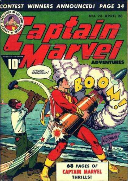 Captain Marvel Adventures 23 - Germany - Boom - Thrills - No 23 - Attaboy Steamboat - Clarence Beck