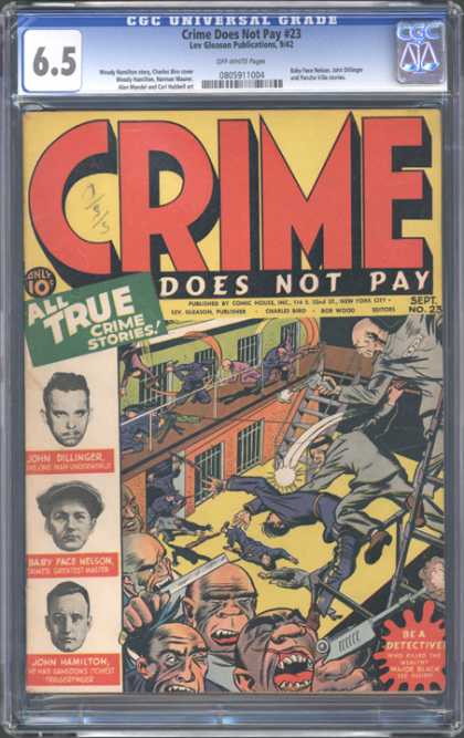 CGC Graded Comics - Crime Does Not Pay #23 (CGC) - Crime Does Not Pay - True Crime Stories - Jail - Convicts - Detective