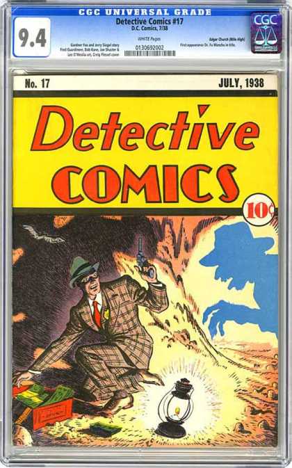 CGC Graded Comics - Detective Comics #17 (CGC) - Spy - Investigation - Detective - Lamp - Cave