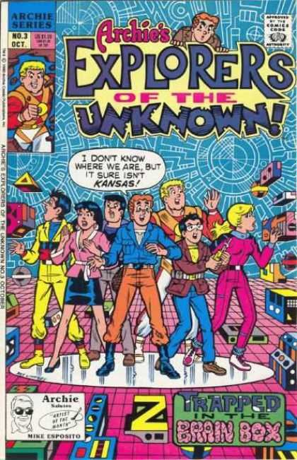 Explorers of the Unknown 3 - Archie Series - Trapped In The Brain Box - No 3 Oct - Group Of People - Nine Esposito