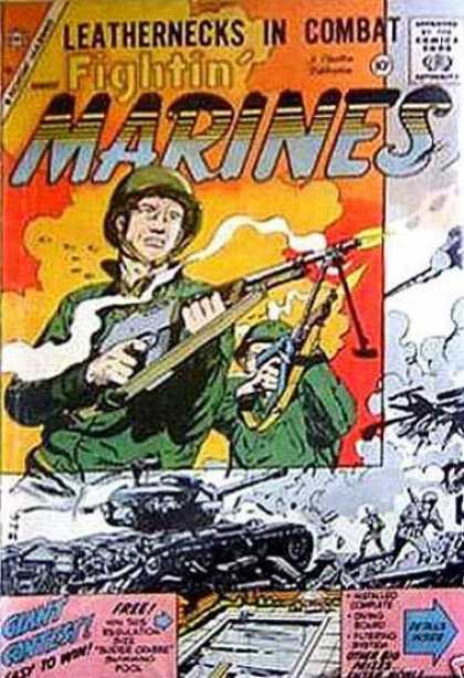 Fightin' Marines 31 - Gun - Approved By The Comics Code Authority - Leathernecks In Combat - Cap - Fight