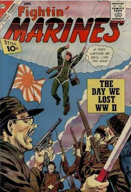 Fightin' Marines 46 - The Day We Lost Ww Ii - Parchute - Japanese - Troops - Guns