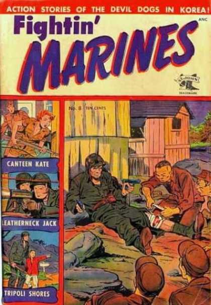 Fightin' Marines 8 - Action Stories - Devil Dogs - Korea - Soldier - Guns