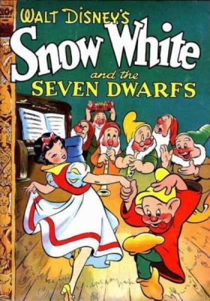 Four Color 49 - Walt Disneys - Snow White - Gnome - Woman - Wooden Floor
