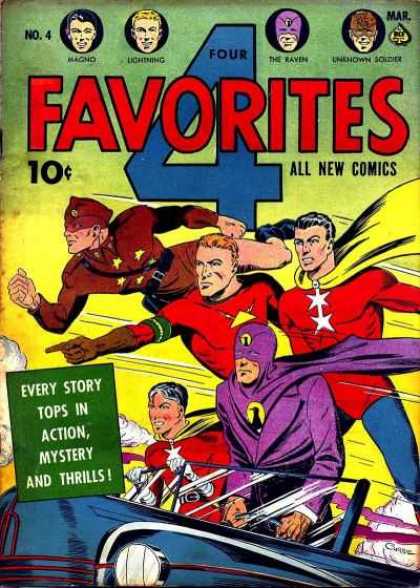 Four Favorites 4 - Superhero - Costumes - Lightning - The Raven - All New