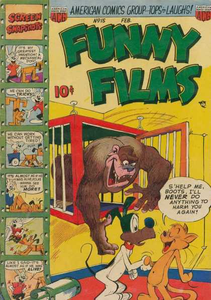 Funny Films 15 - Screen Snapshots - Gorilla - Dog - Cat - Cage