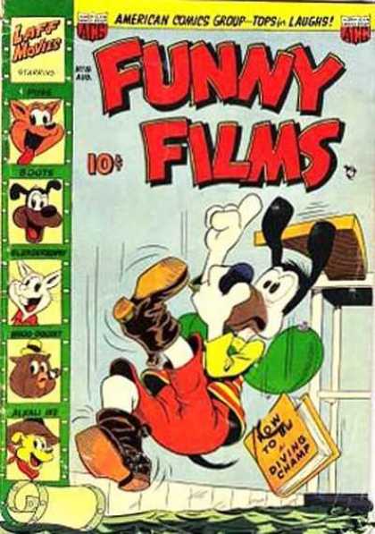 Funny Films 18 - Dog - Boots - Water - Diving Board - Book
