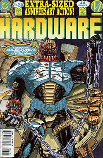 Hardware 25 - Anniversary Action - Chains - Extra-sized - Dc Comics - Robot - Denys Cowan