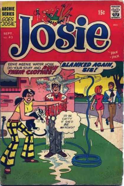 Josie 43 - Hose - Cat - Wet - Witch - Sidewalk