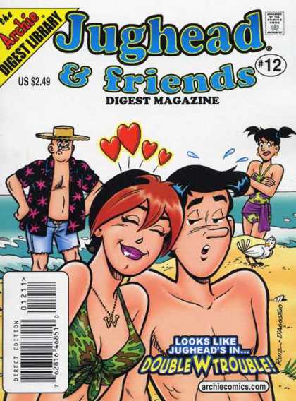 Jughead & Friends Digest 12 - Beach - Water - Bird - Camo Bathing Suit - W Necklace