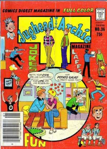 Jughead with Archie Digest 36 - Fun - Betty - Potato Salad - Eyes - Lips