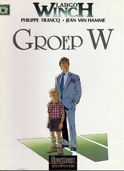 Largo Winch 2 - Man Protects Boy - Father And Son - Man In Blue Suit - Boy In Plaid Shirt - Family Portrait