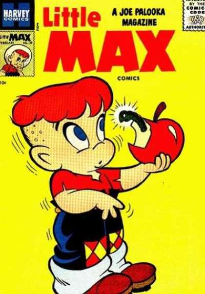 Little Max Comics 39 - Comics Code Authority - Redhead - Apple - Boy - Worm