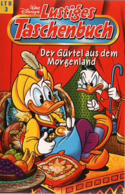 Lustiges Taschenbuch Neuauflage 3 - Scrooge Mcduck - Donald Duck - Yellow Turban - Red Curtain - Morgenland