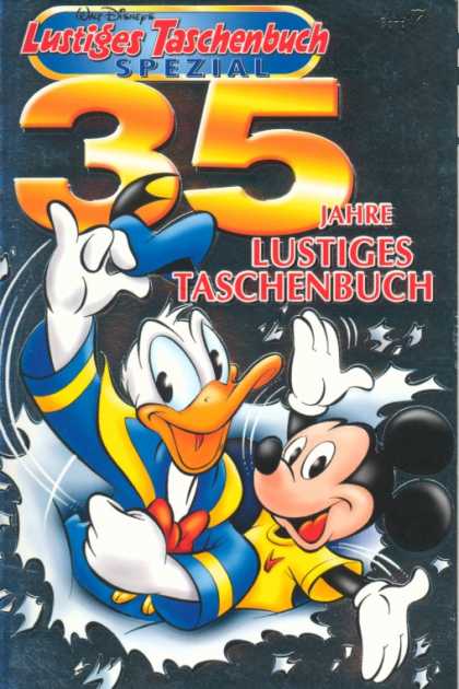 Lustiges Taschenbuch Spezial 7 - Donald Duck - Mickey Mouse - Special - Gold Letters - Torn Paper