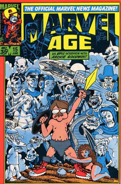 Marvel Age 15 - Marvel - Archie Goodwin - Official Marvel News Magaizine - Man - Superhero - Rick Parker