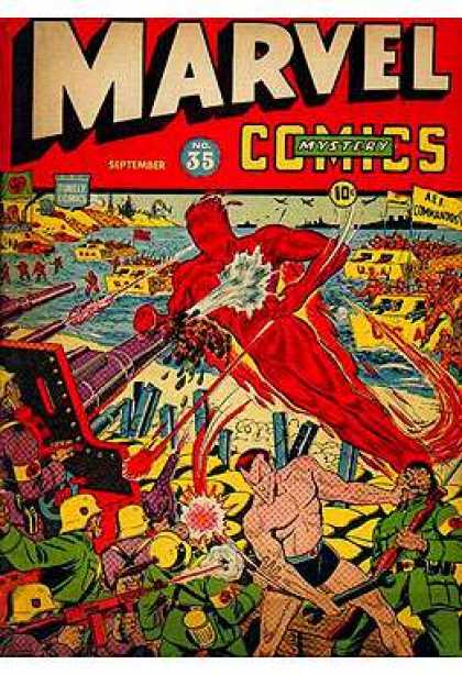 Marvel Mystery Comics 35 - Marvel Man - Dc Cominc - June Bug - Top - Turn Two