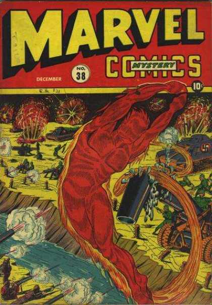 Marvel Mystery Comics 38 - Marvel - Marvel Comics - Mystery - Fight - Fly Over