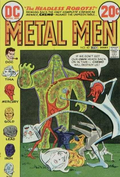 Metal Men 43 - The Headless Robots - Tina - Mercury - Doc - Gold - Ross Andru