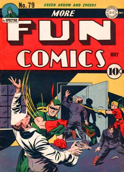 More Fun Comics 79 - Bungled Bank Robbers - Robin Hoods Men - Caught In The Act - Defeated - Thwarted