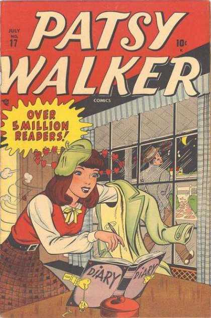 Patsy Walker 17 - Diary - Key - Green Hat And Coat - Window - Over 5 Million Readers