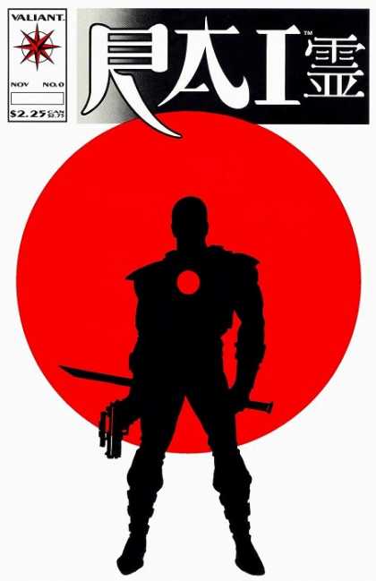 Rai 0 - Man With Sword And Pistol - Valiant - Red Circle - White Background - 225 - David Lapham