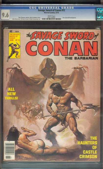 Savage Sword of Conan 12 - Marvel Comics - Conan - Hunters - Castle - Crimson - Boris Vallejo